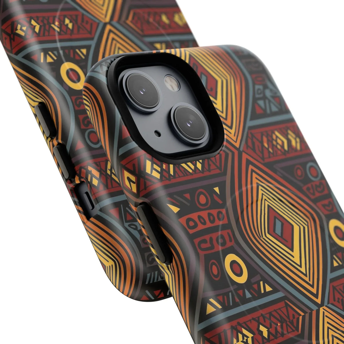 Tribal Geometric Tough Magnetic Phone Case - DiwaKi