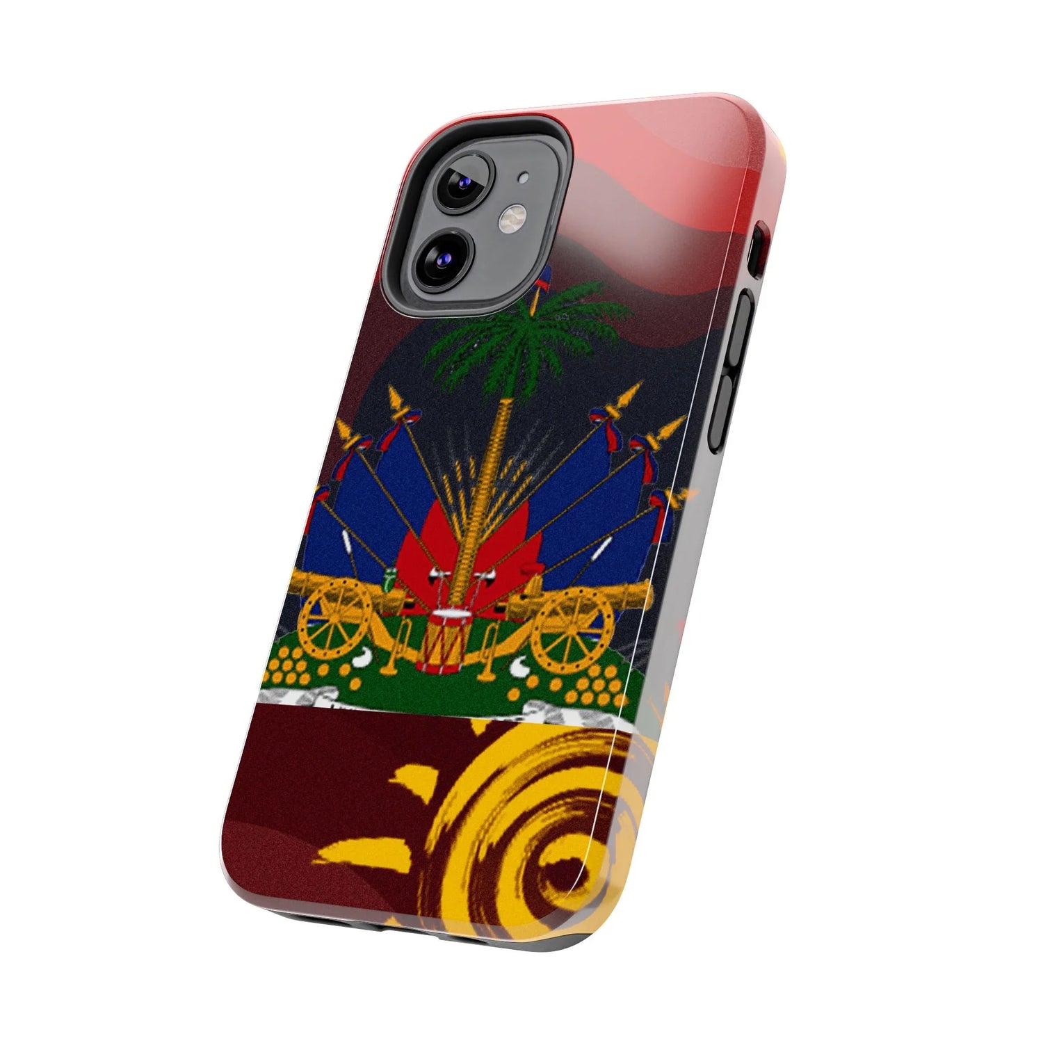Haiti Coat of Arms Tough Phone Case — Patriotic Haitian Flag Protective Cover - DiwaKi