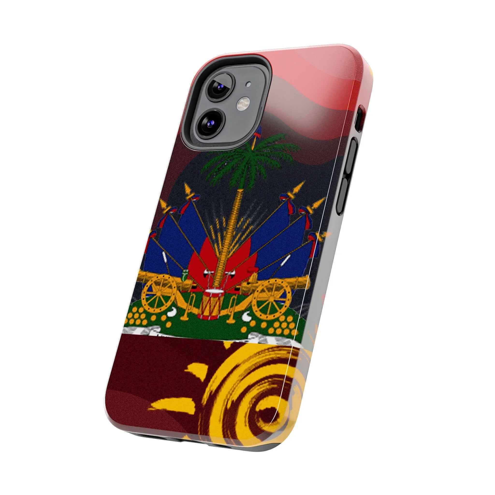 Haiti Coat of Arms Tough Phone Case — Patriotic Haitian Flag Protective Cover - DiwaKi