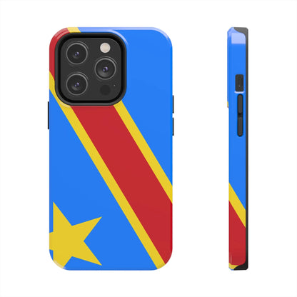 Democratic Republic of Congo Flag Tough Phone Case — Durable Protective Cover - DiwaKi