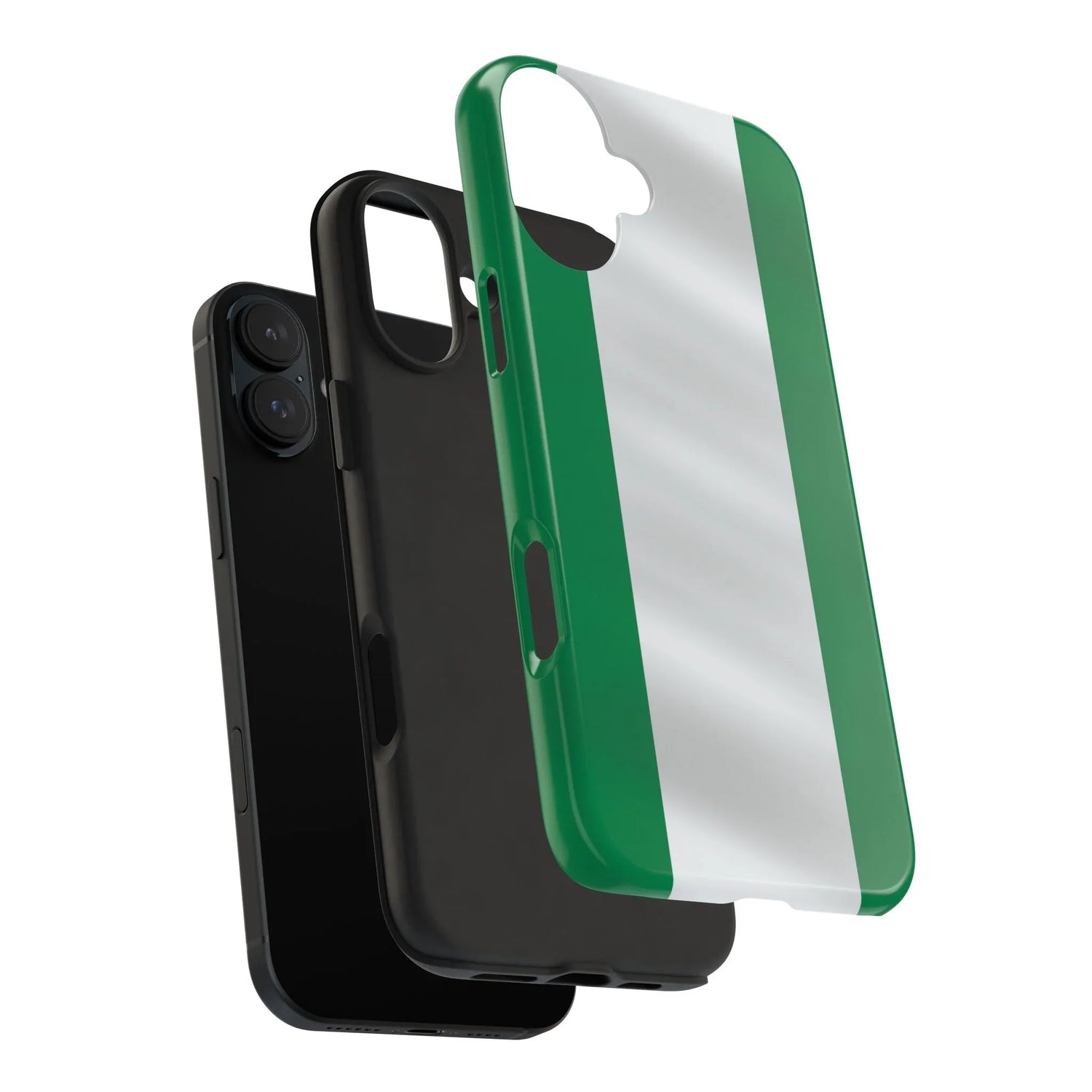 Tough Phone Case — Nigerian flag Rugged Protective Cover - DiwaKi