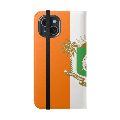 Ivory Coast Flag Flip Phone Case — Côte d&
