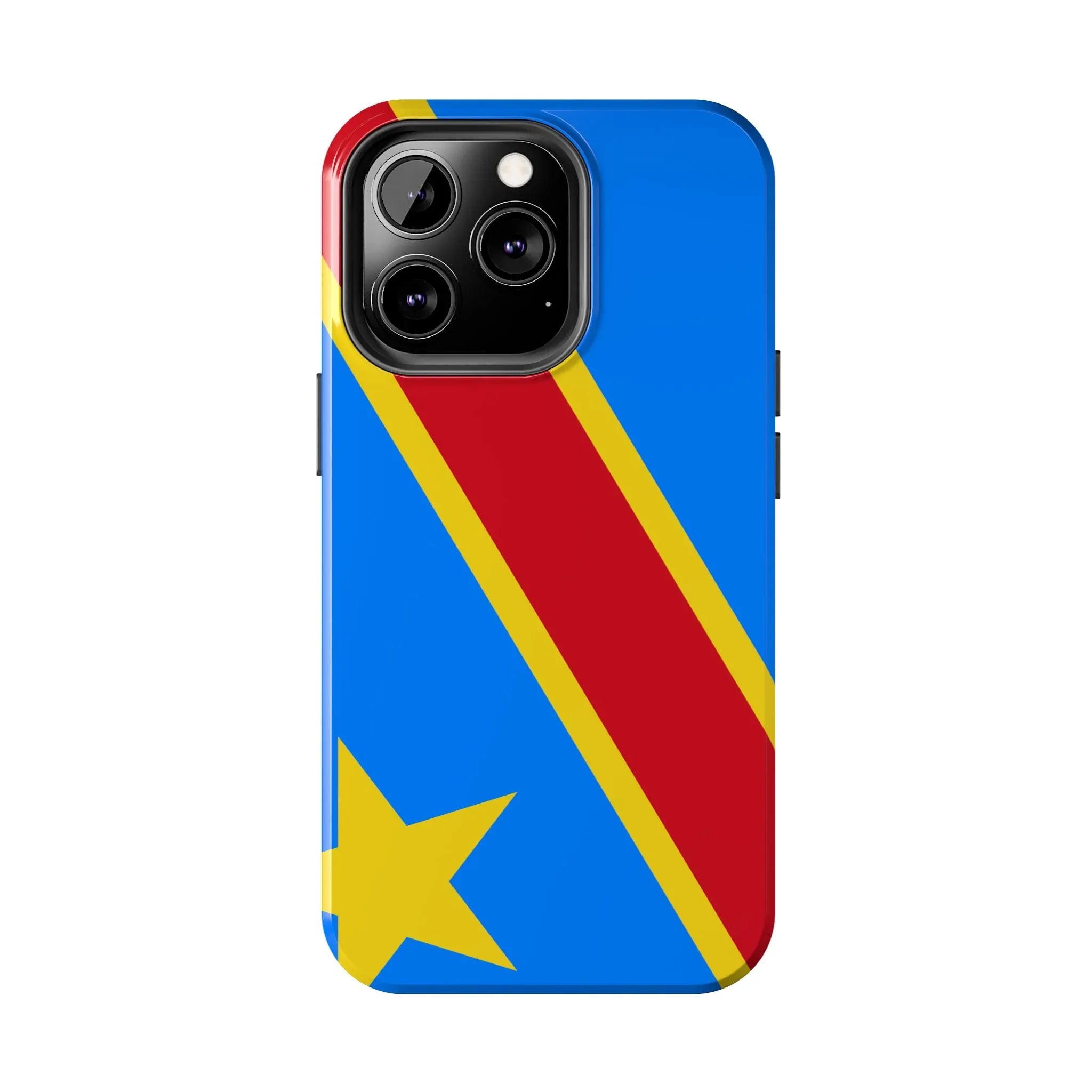 Democratic Republic of Congo Flag Tough Phone Case — Durable Protective Cover - DiwaKi