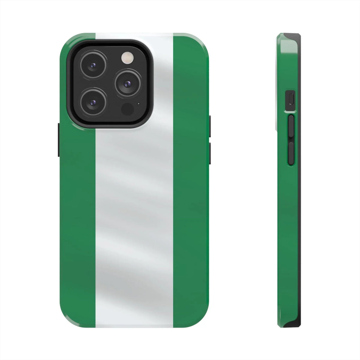 Tough Phone Case — Nigerian flag Rugged Protective Cover - DiwaKi