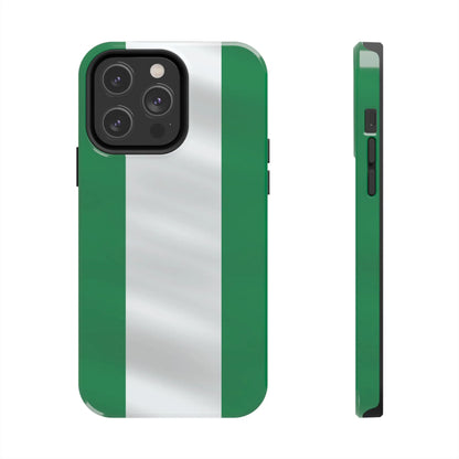Tough Phone Case — Nigerian flag Rugged Protective Cover - DiwaKi
