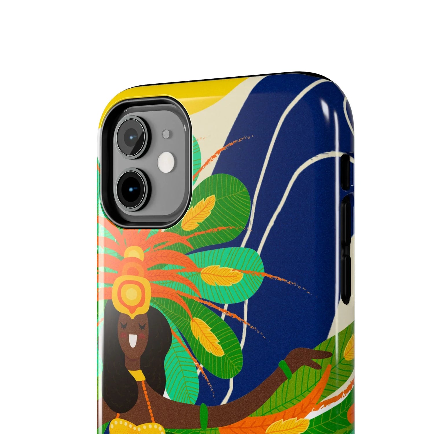 Brazil carnival Tough Phone Case — Statue of Liberty &amp; American Flag Design - DiwaKi