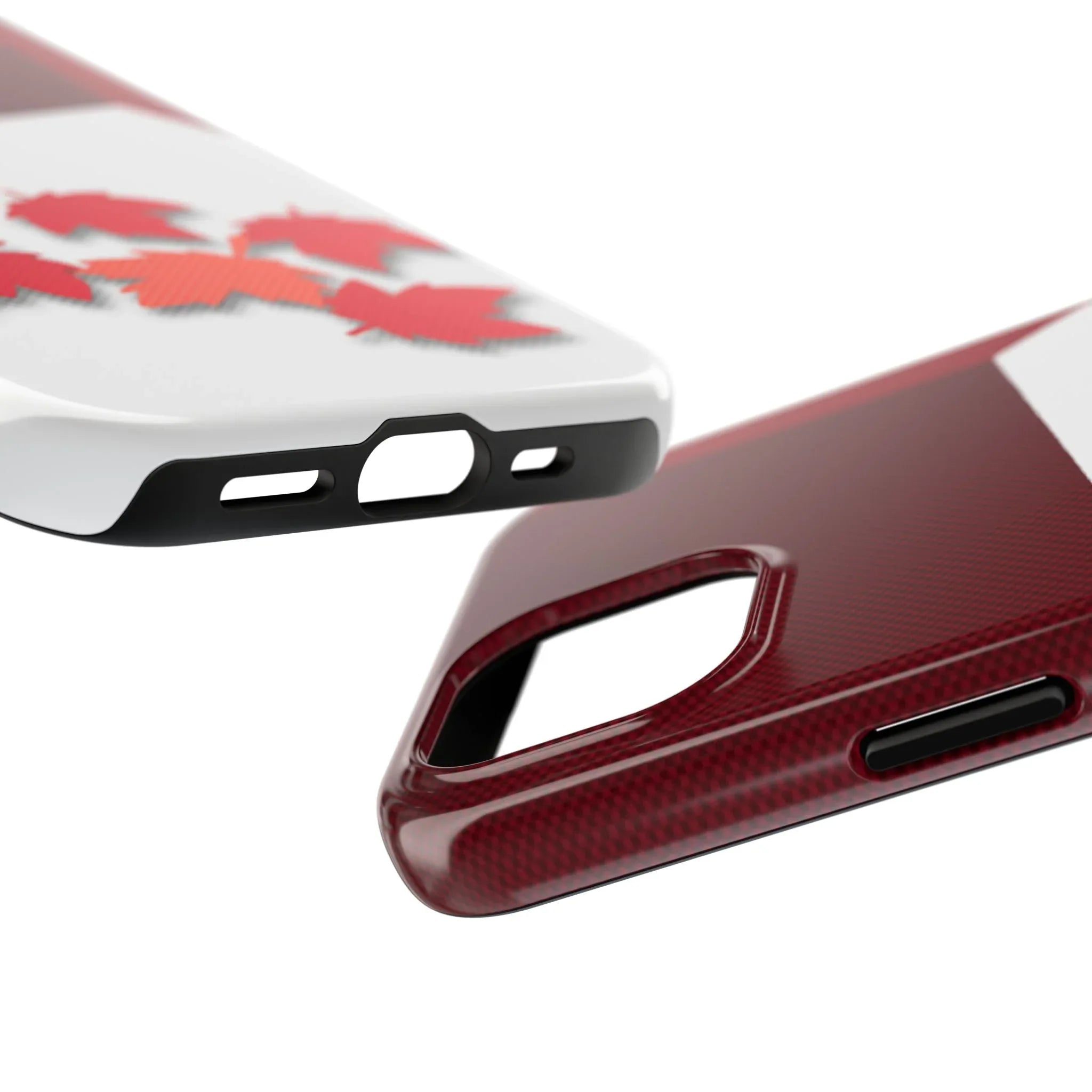Canada Autumn Maple Tough Phone Case — Red &amp; White Protective Fall Design - DiwaKi