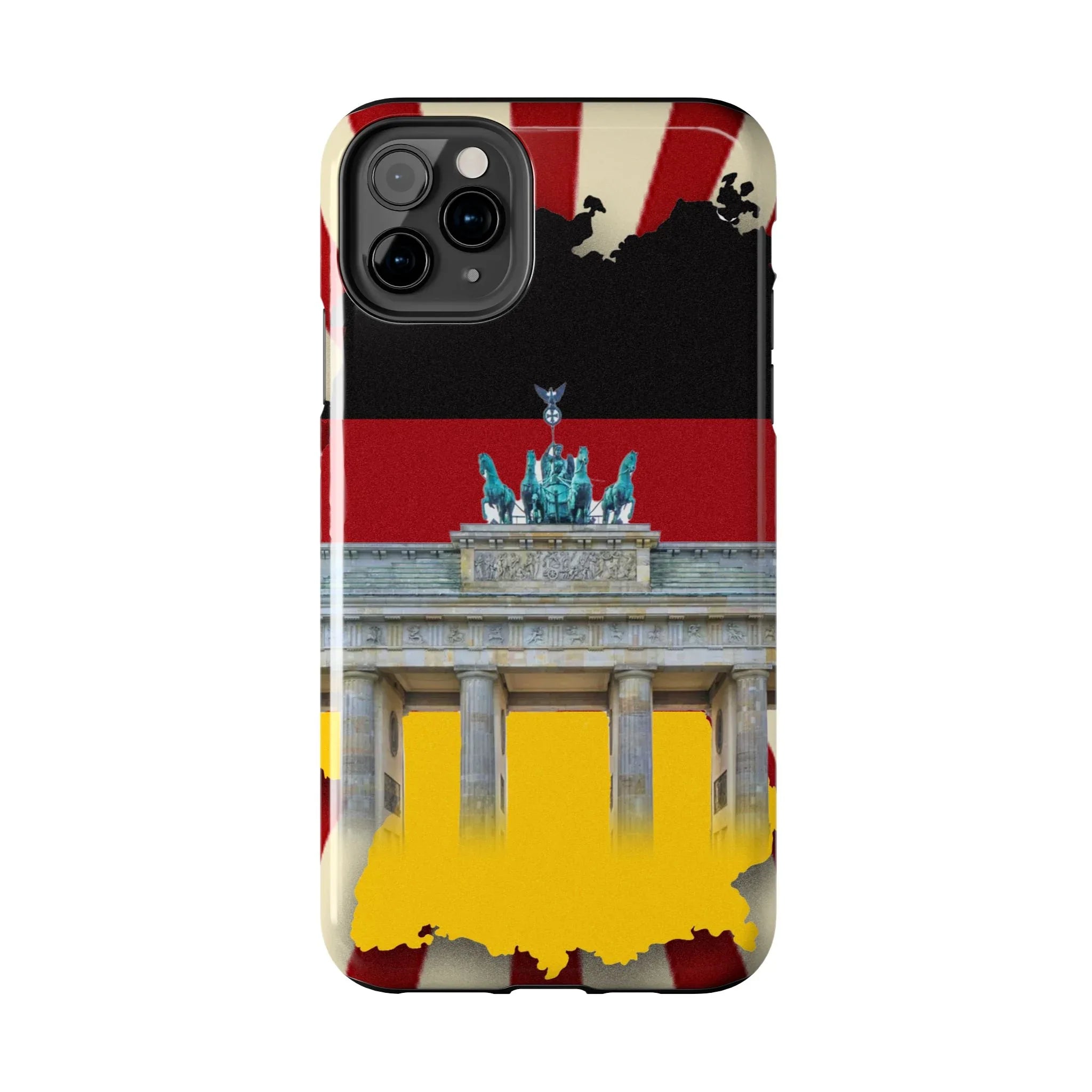 German Flag Brandenburger Gate Tough Phone Case – Berlin Landmark Protective Cover - DiwaKi