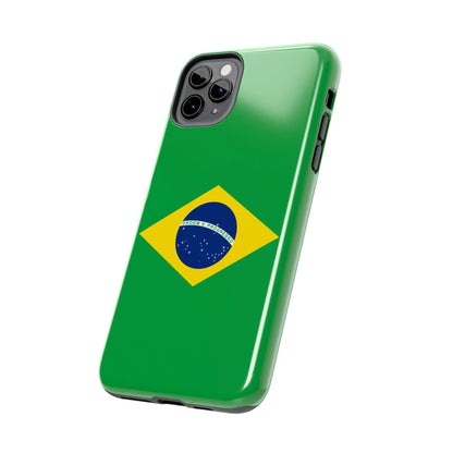 Brazil Flag Tough Phone Case — Protective Patriotic Phone Cover - DiwaKi