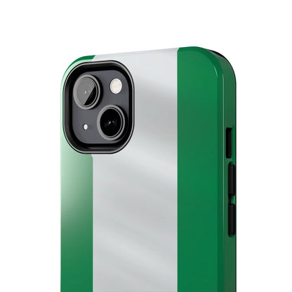 Tough Phone Case — Nigerian flag Rugged Protective Cover - DiwaKi