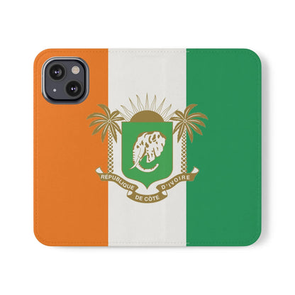 Ivory Coast Flag Flip Phone Case — Côte d&