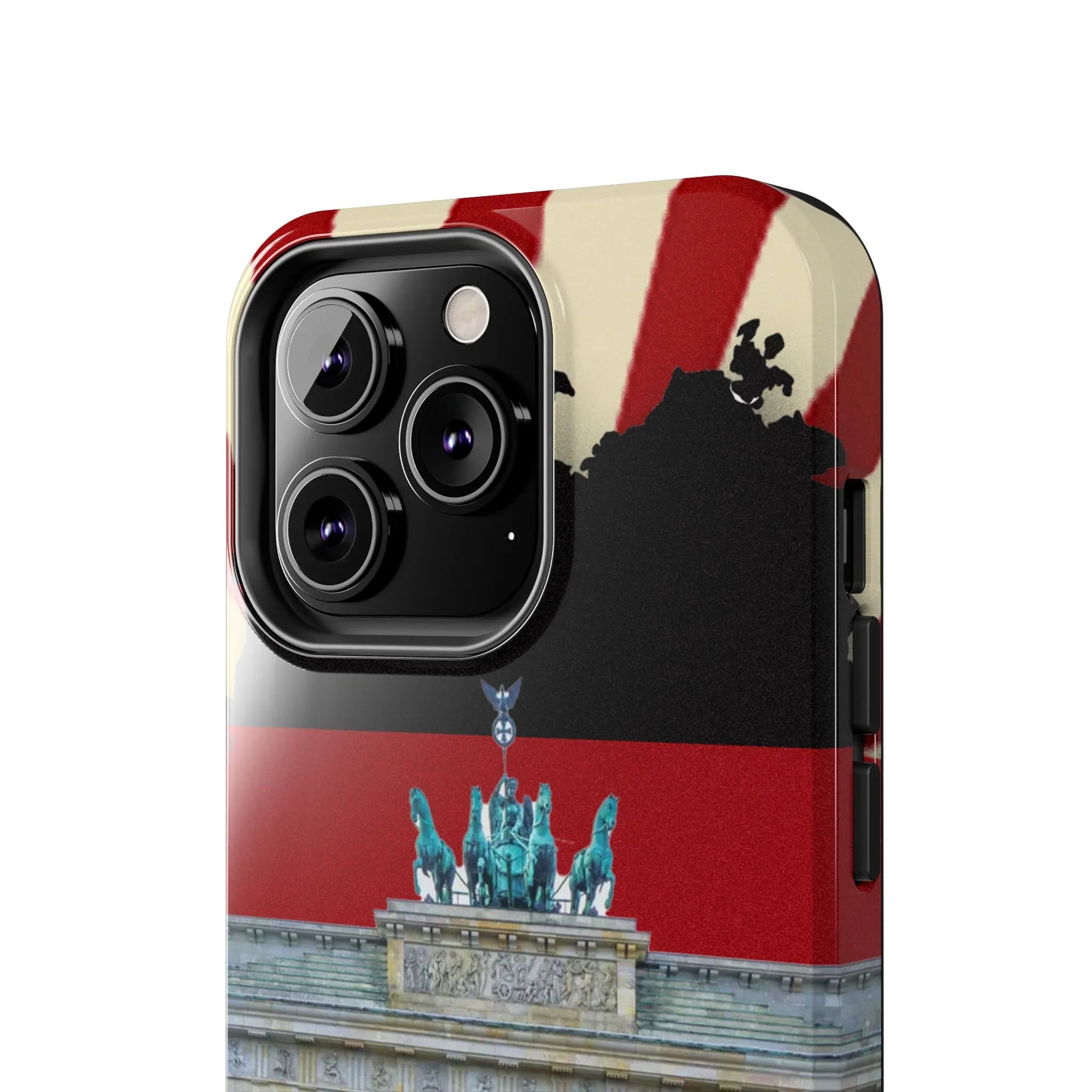 German Flag Brandenburger Gate Tough Phone Case – Berlin Landmark Protective Cover - DiwaKi