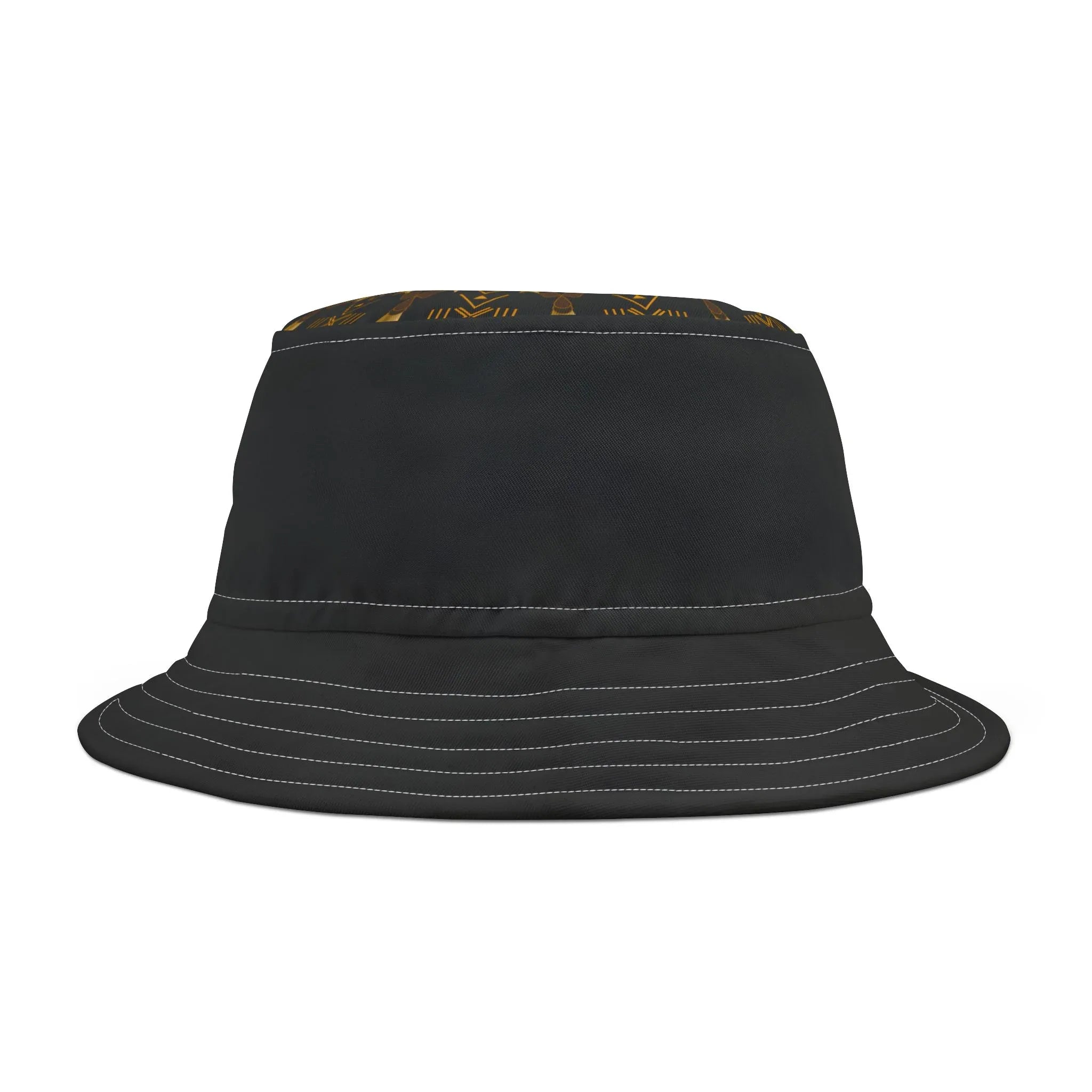 Cool Black Bucket Hat with Subtle Texture - DiwaKi