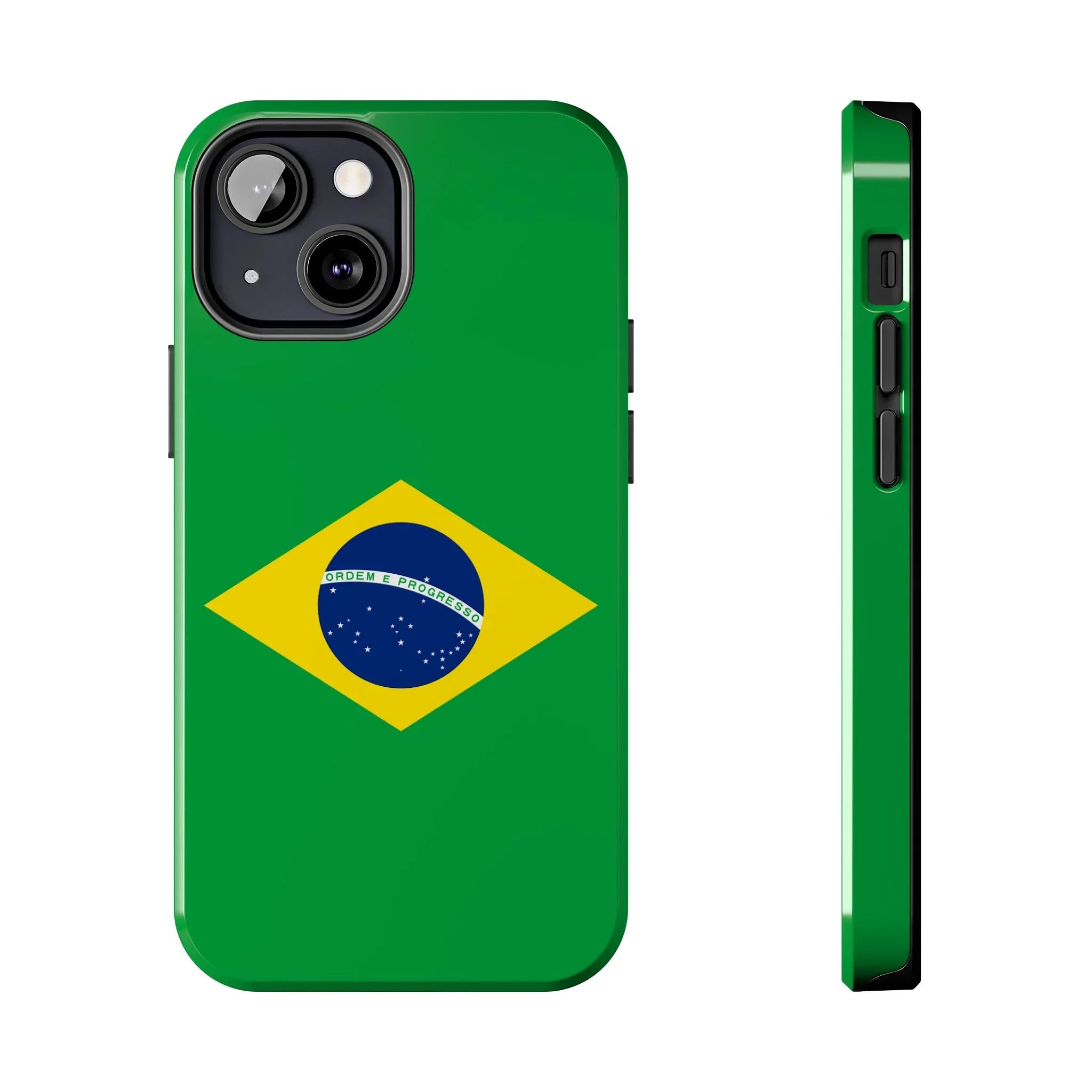 Brazil Flag Tough Phone Case — Protective Patriotic Phone Cover - DiwaKi