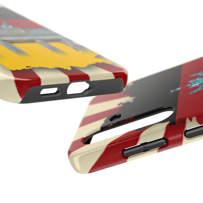 German Flag Brandenburger Gate Tough Phone Case – Berlin Landmark Protective Cover - DiwaKi