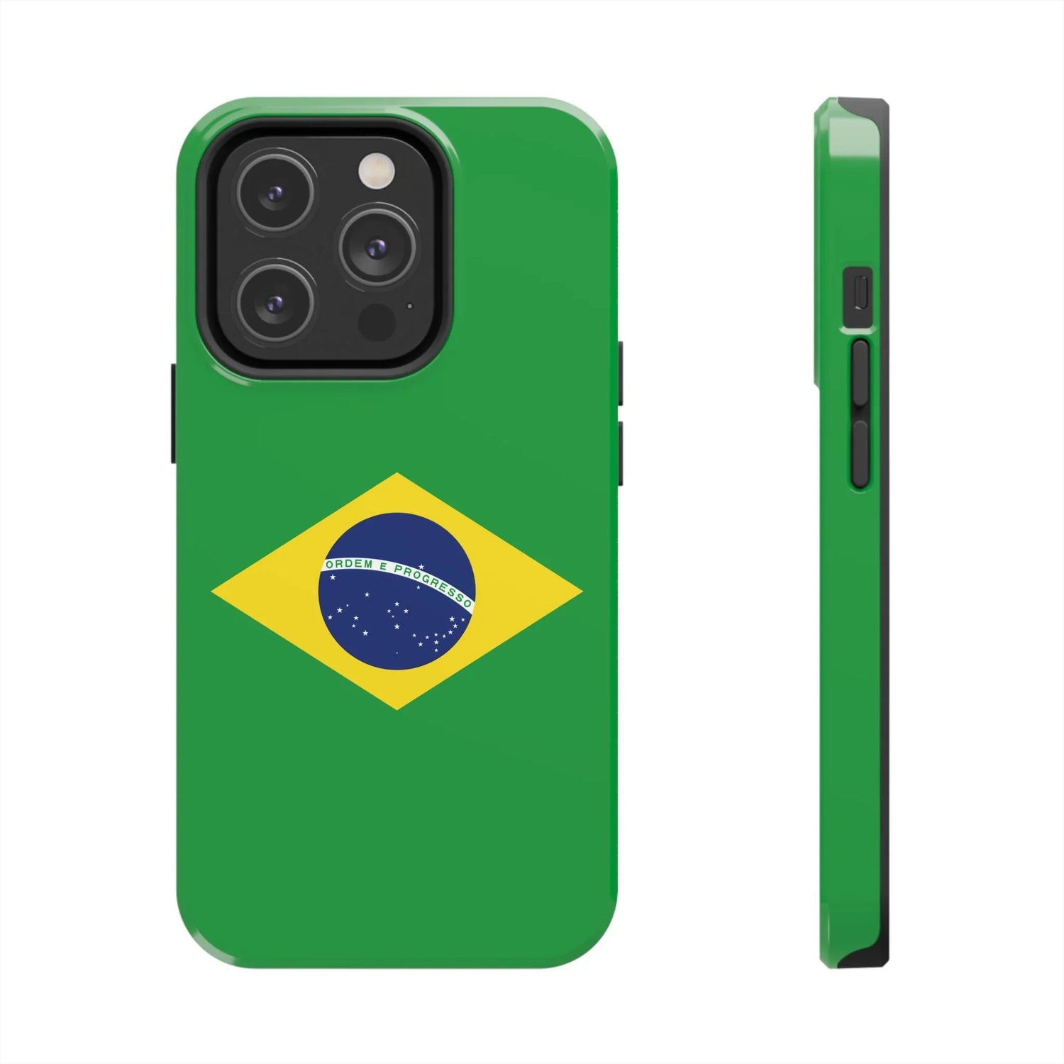 Brazil Flag Tough Phone Case — Protective Patriotic Phone Cover - DiwaKi
