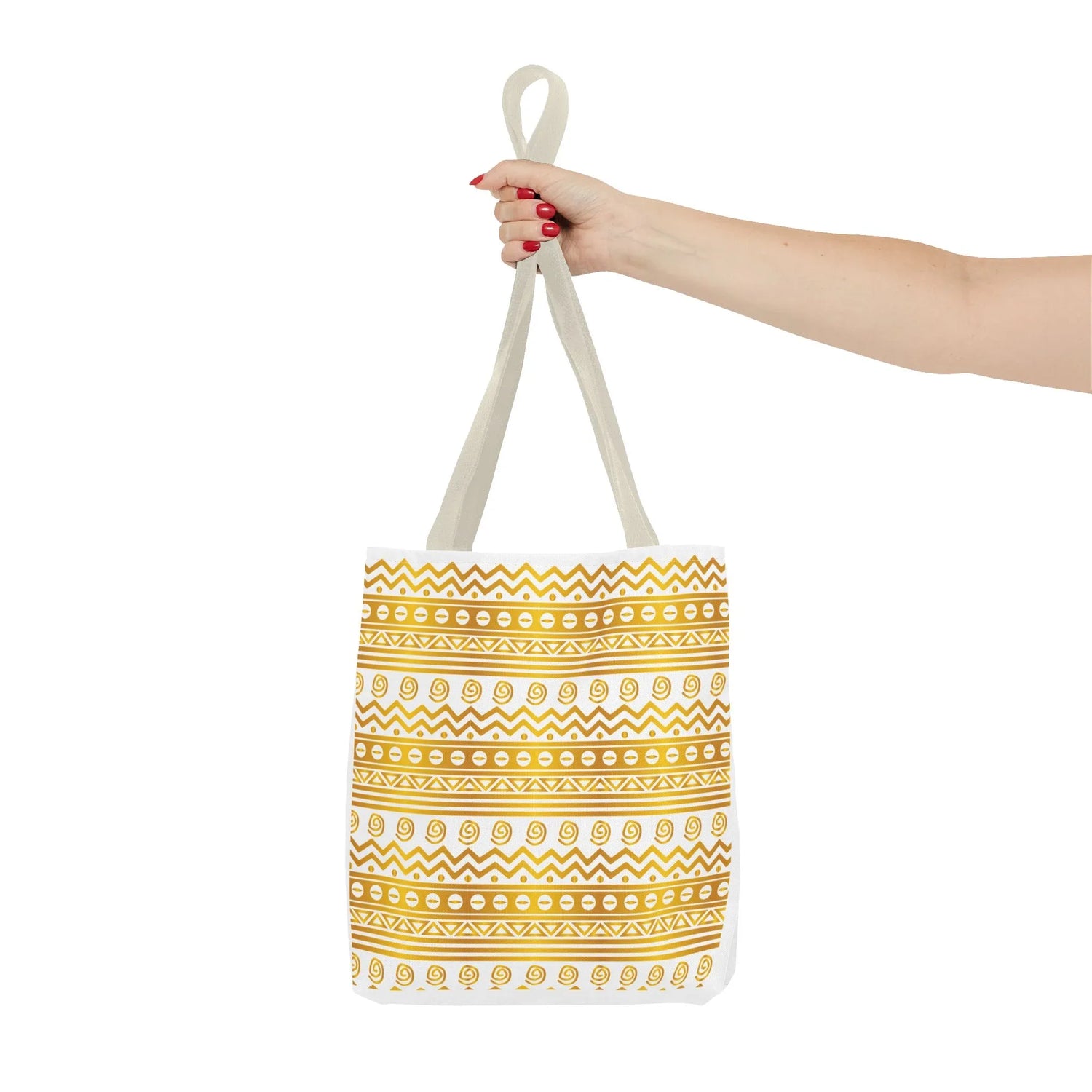 Boho Chic Gold Pattern Tote - DiwaKi