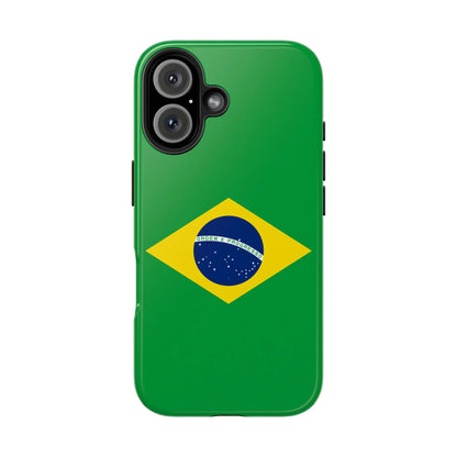 Brazil Flag Tough Phone Case — Protective Patriotic Phone Cover - DiwaKi