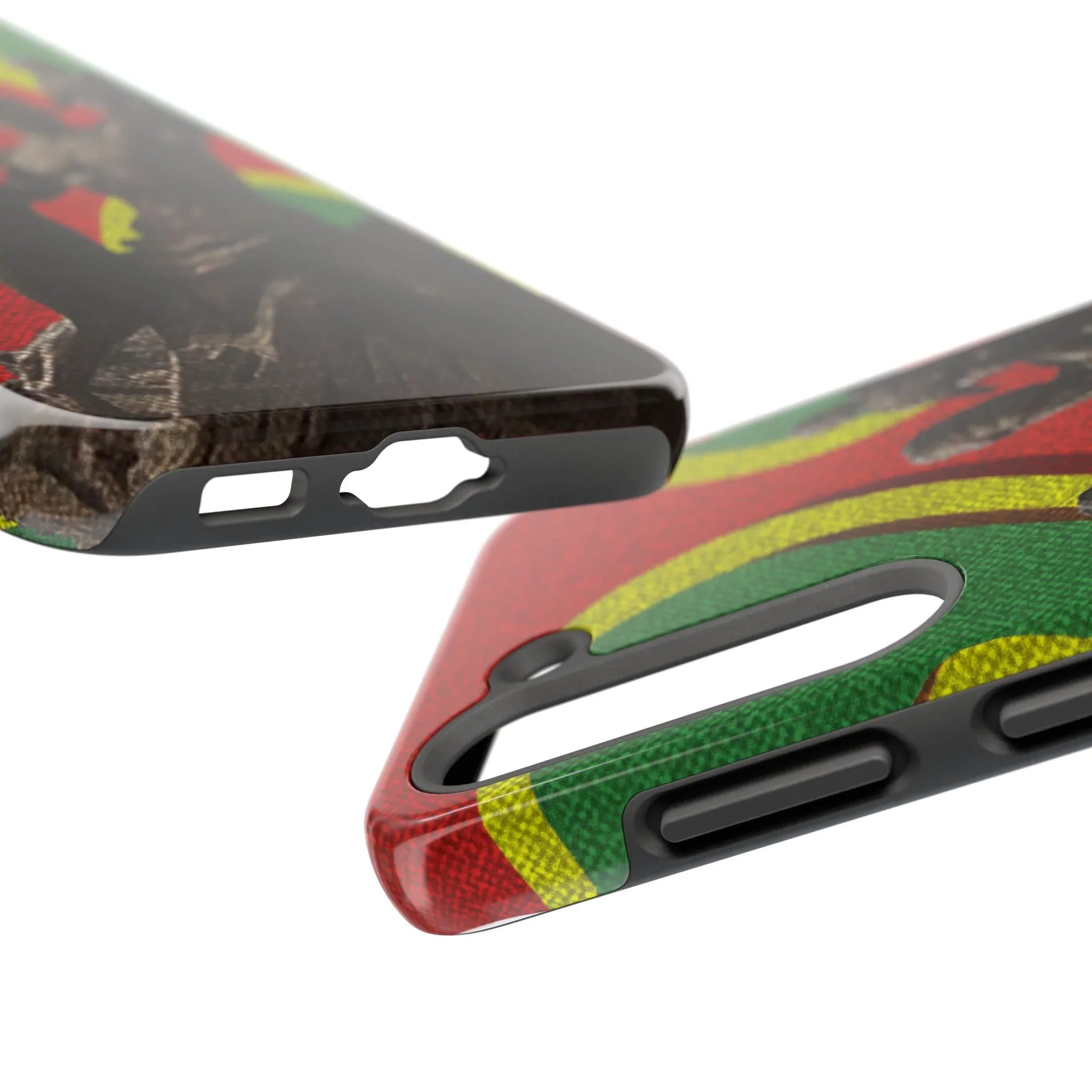 Senegal Tough Phone Case — Liberation Monument Retro Red, Green &amp; Yellow Design - DiwaKi