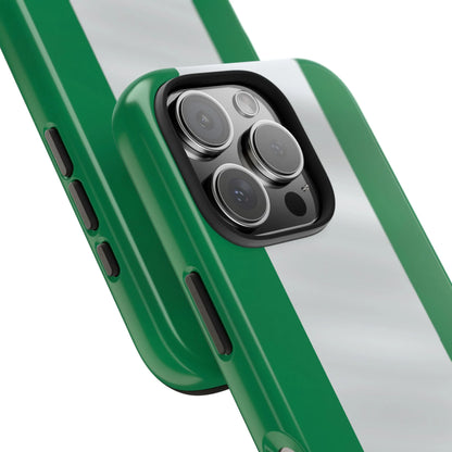 Tough Phone Case — Nigerian flag Rugged Protective Cover - DiwaKi