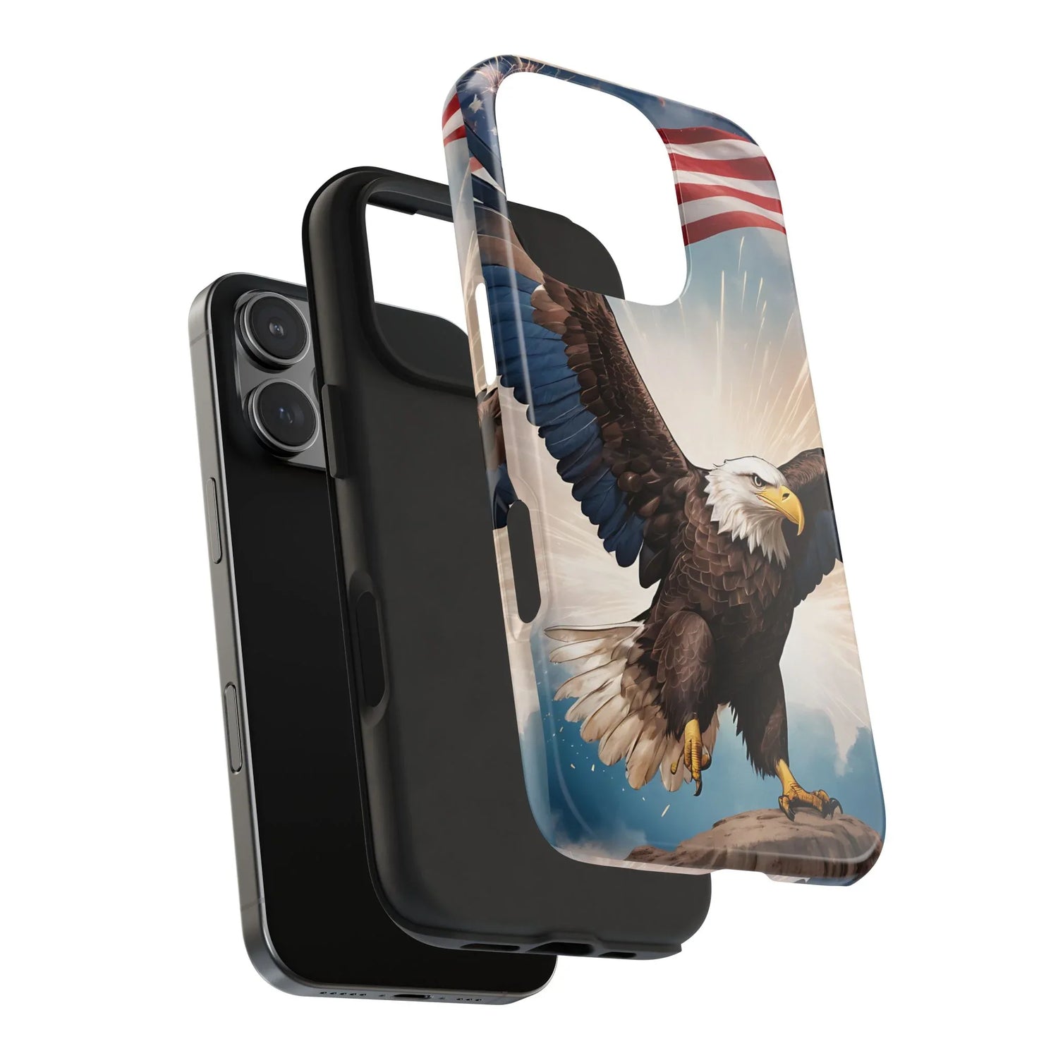 Majestic Eagle Flag Phone Case - DiwaKi