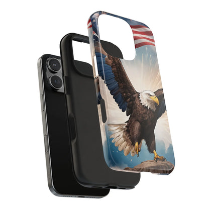 Majestic Eagle Flag Phone Case - DiwaKi