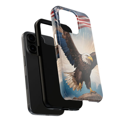 Majestic Eagle Flag Phone Case - DiwaKi