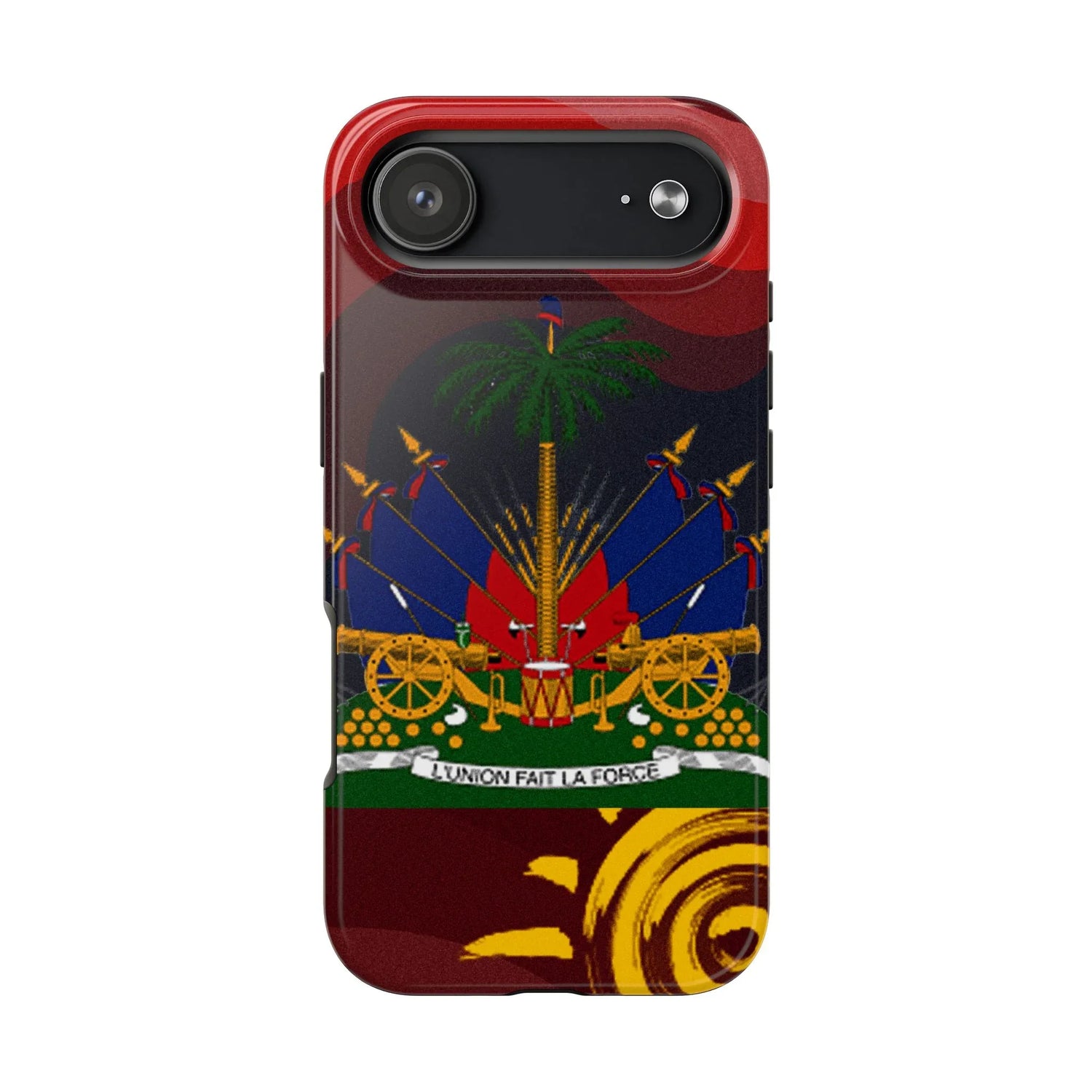 Haiti Coat of Arms Tough Phone Case — Patriotic Haitian Flag Protective Cover - DiwaKi