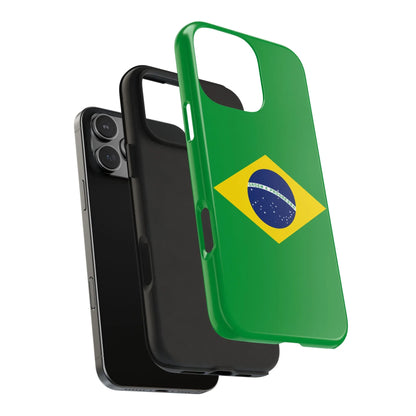 Brazil Flag Tough Phone Case — Protective Patriotic Phone Cover - DiwaKi