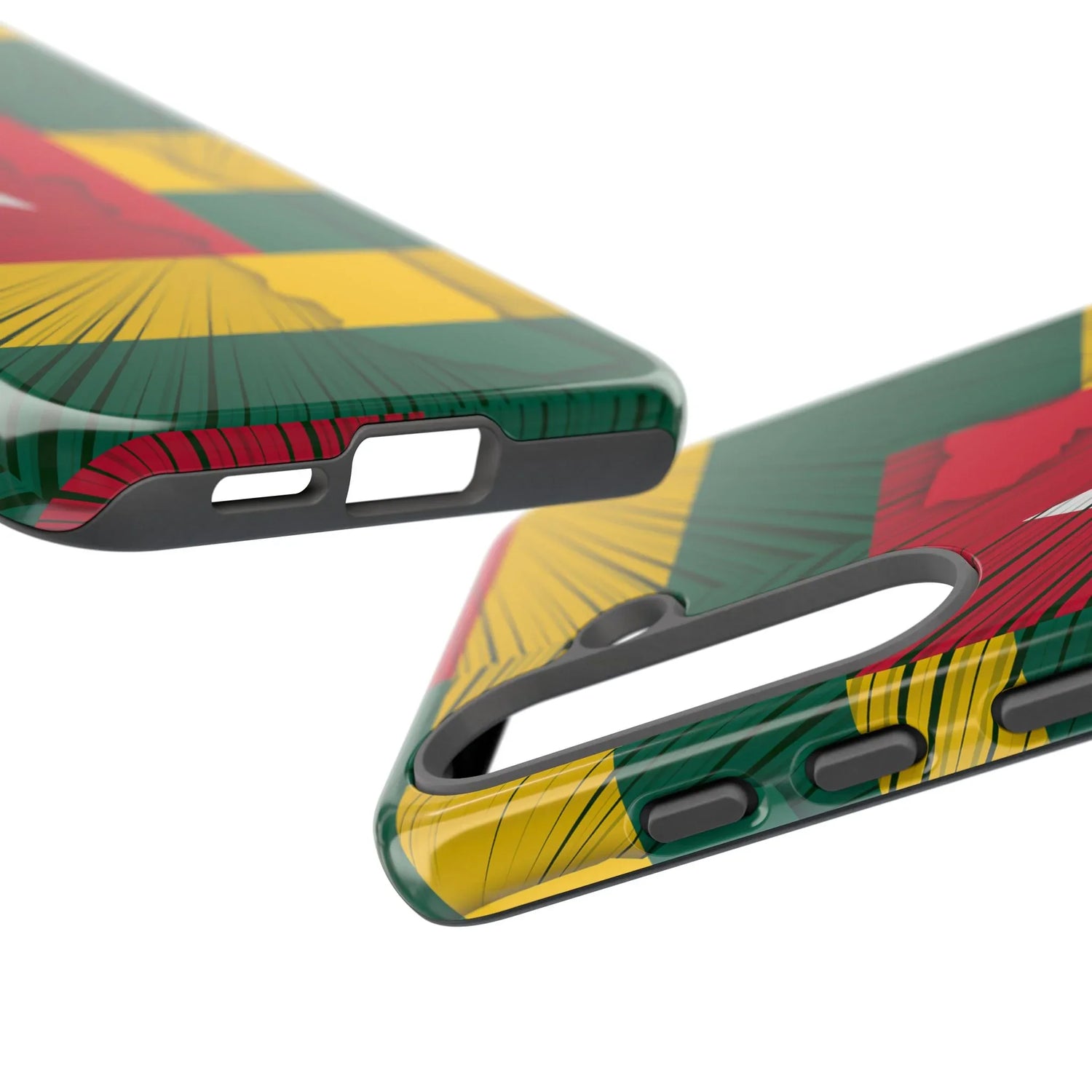 Togo Flag Tough Phone Case – Protective Stripe Design - DiwaKi