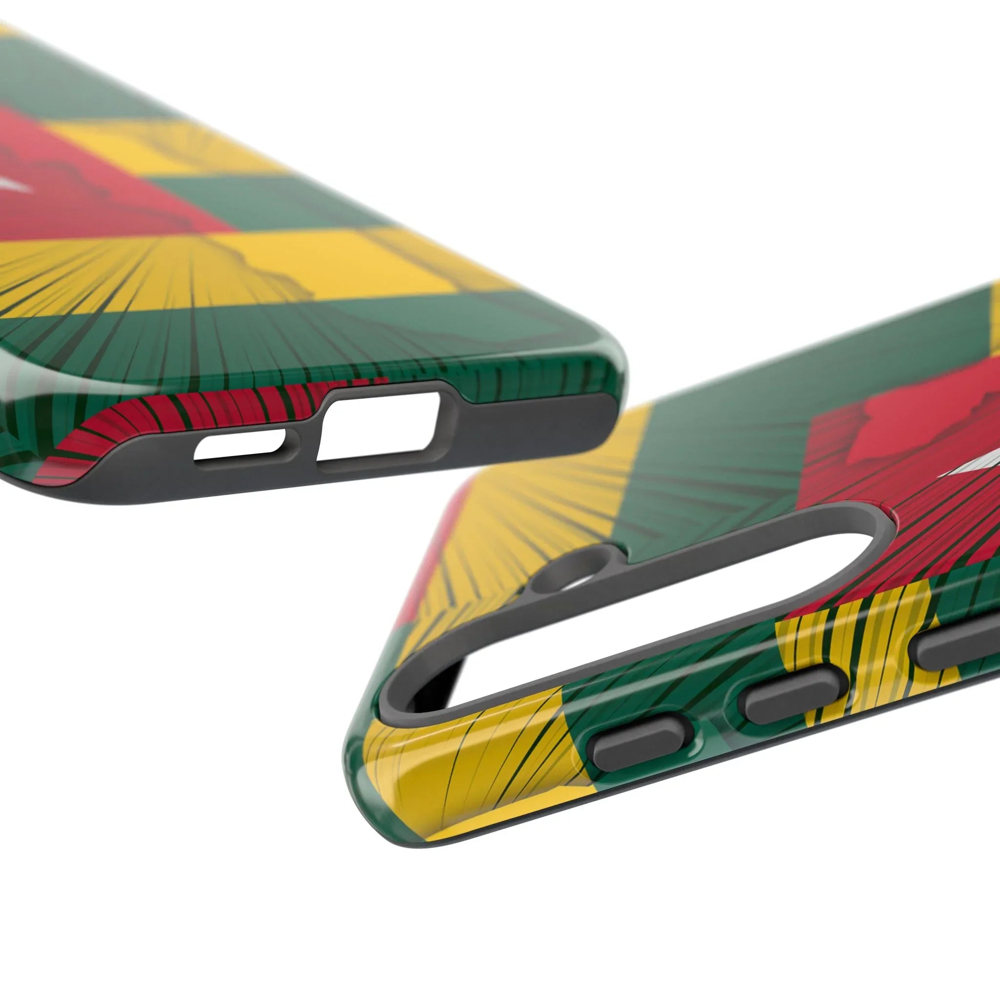 Togo Flag Tough Phone Case – Protective Stripe Design - DiwaKi