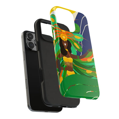Brazil carnival Tough Phone Case — Statue of Liberty &amp; American Flag Design - DiwaKi