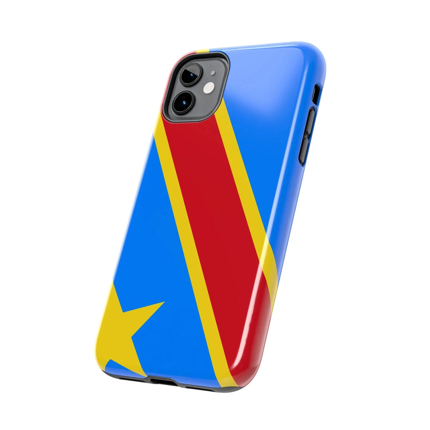Democratic Republic of Congo Flag Tough Phone Case — Durable Protective Cover - DiwaKi