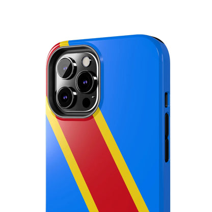 Democratic Republic of Congo Flag Tough Phone Case — Durable Protective Cover - DiwaKi