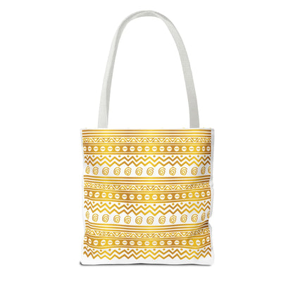 Boho Chic Gold Pattern Tote - DiwaKi