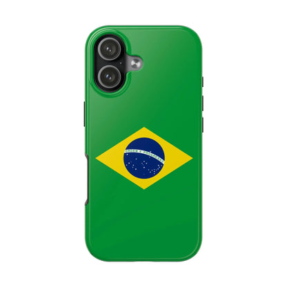 Brazil Flag Tough Phone Case — Protective Patriotic Phone Cover - DiwaKi