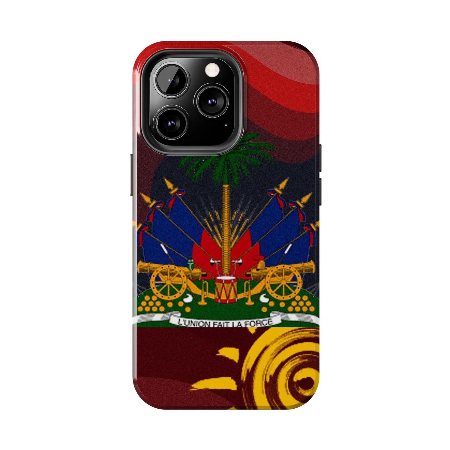 Haiti Coat of Arms Tough Phone Case — Patriotic Haitian Flag Protective Cover - DiwaKi