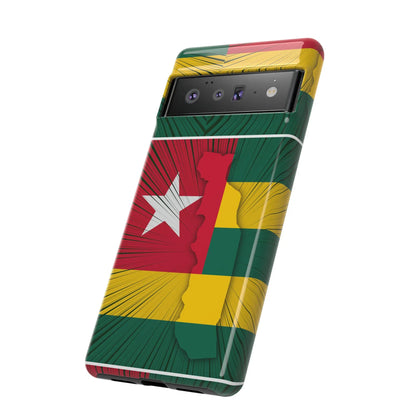 Togo Flag Tough Phone Case – Protective Stripe Design - DiwaKi