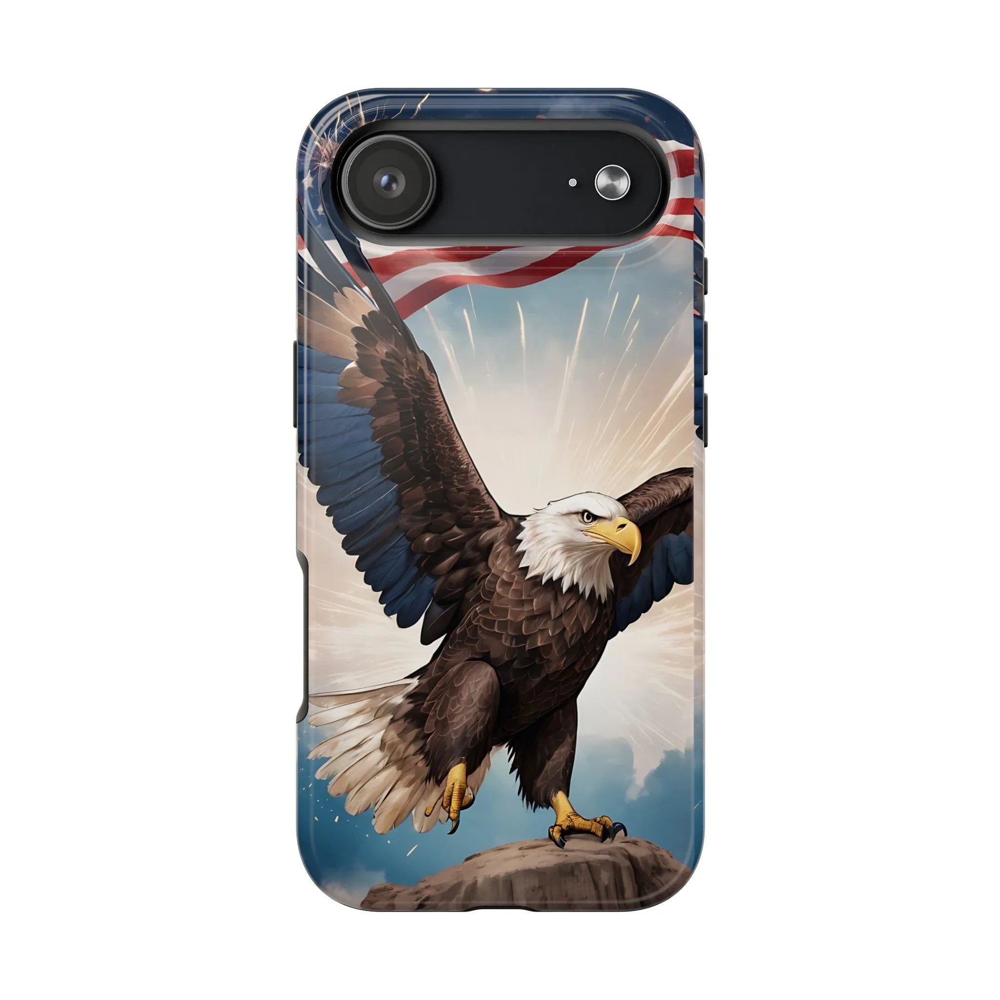Majestic Eagle Flag Phone Case - DiwaKi