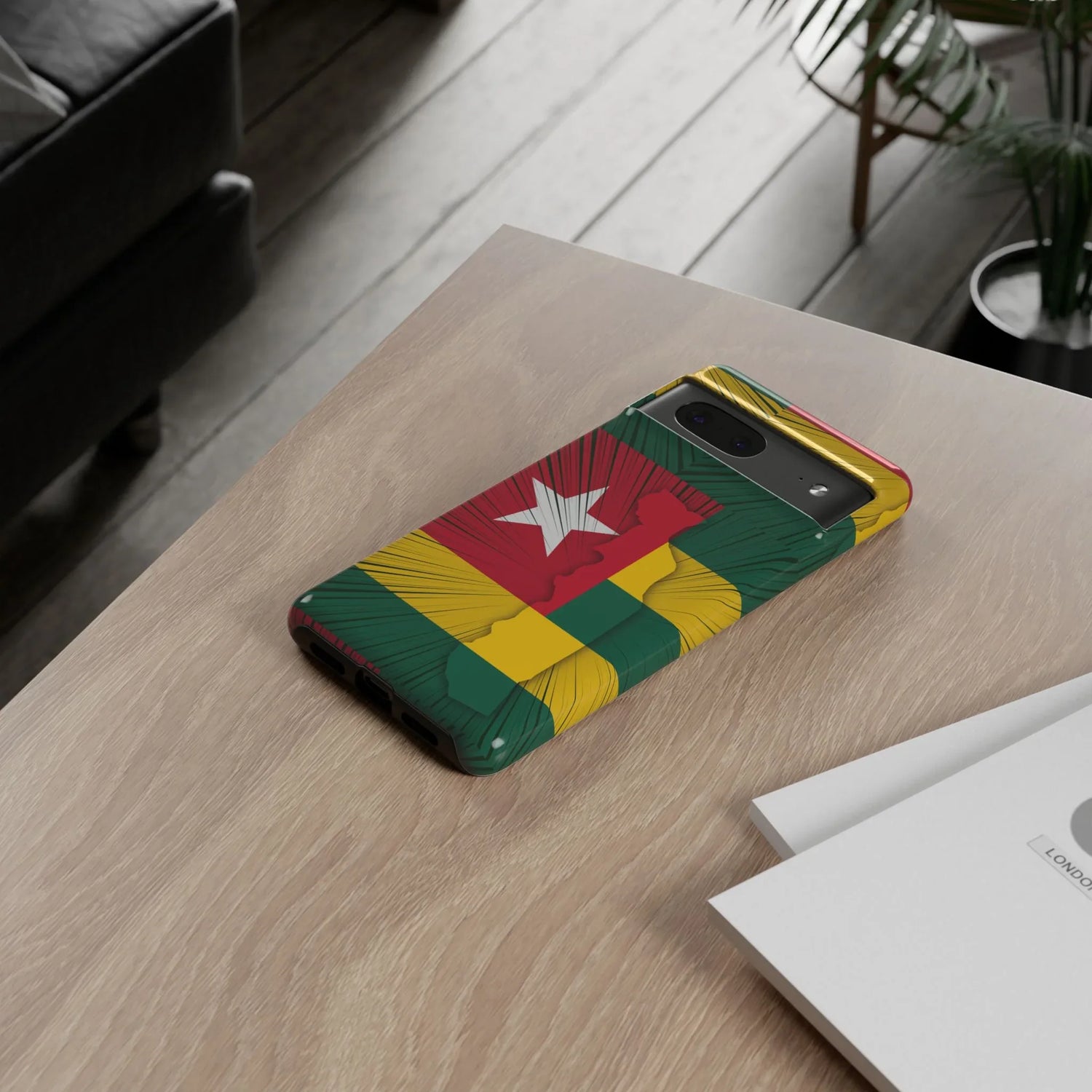 Togo Flag Tough Phone Case – Protective Stripe Design - DiwaKi