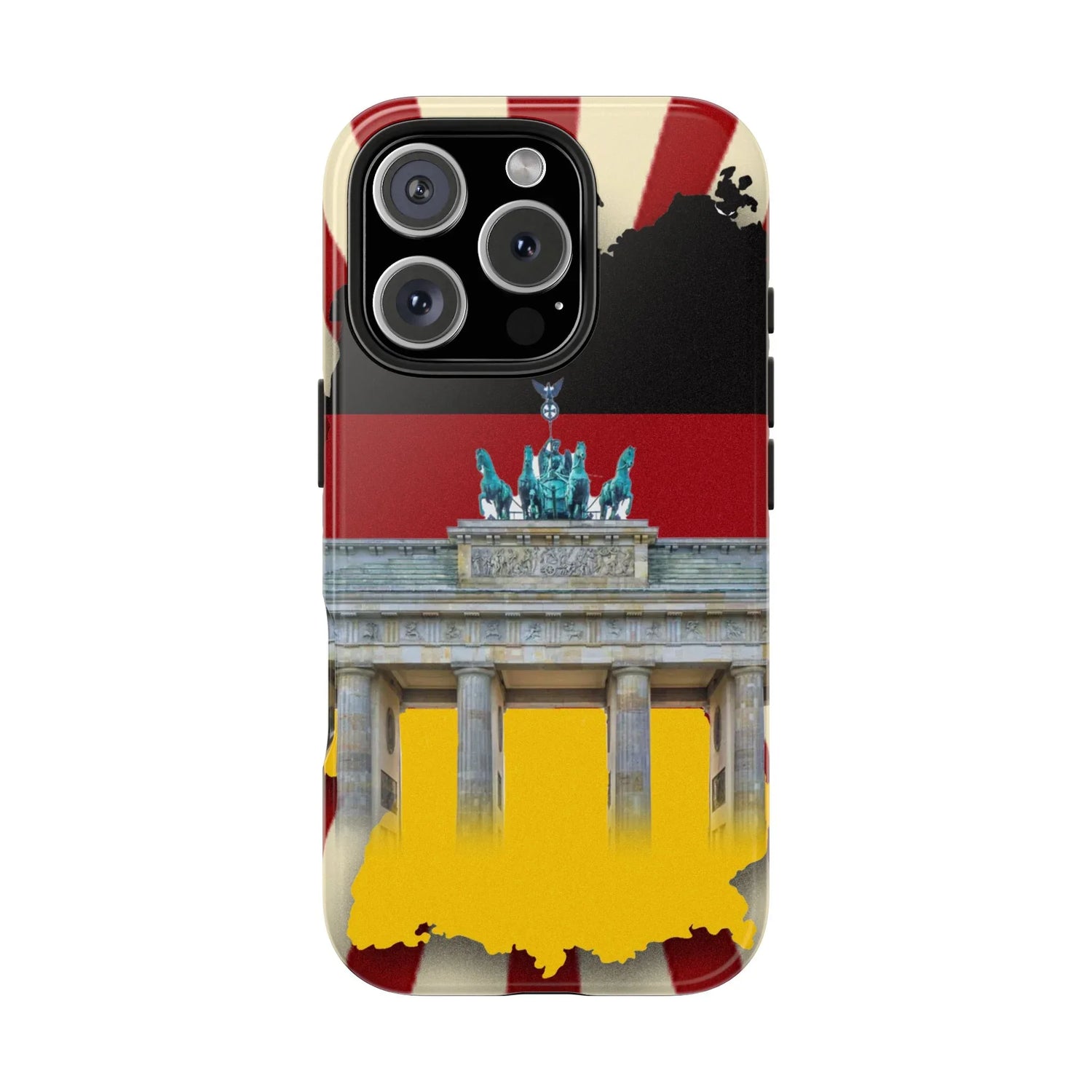 German Flag Brandenburger Gate Tough Phone Case – Berlin Landmark Protective Cover - DiwaKi