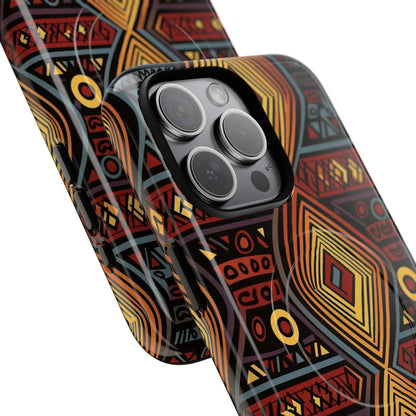 Tribal Geometric Tough Magnetic Phone Case - DiwaKi