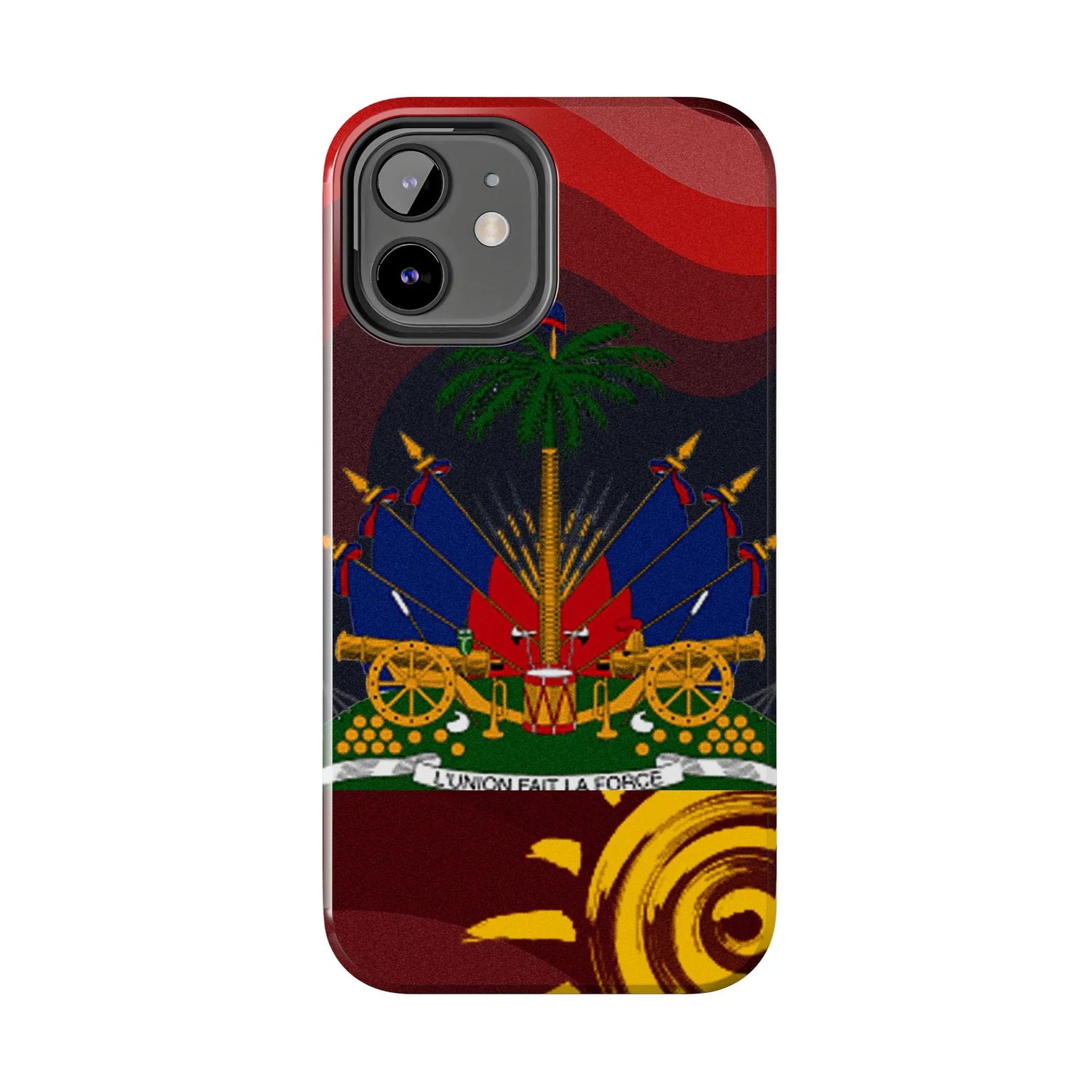 Haiti Coat of Arms Tough Phone Case — Patriotic Haitian Flag Protective Cover - DiwaKi
