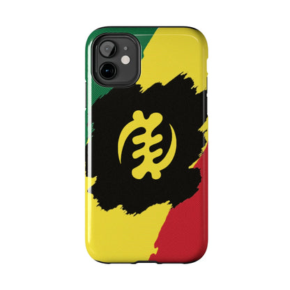Sankofa Tough Phone Case — Shockproof Protective Phone Cover with Ghana Adinkra Symbol - DiwaKi