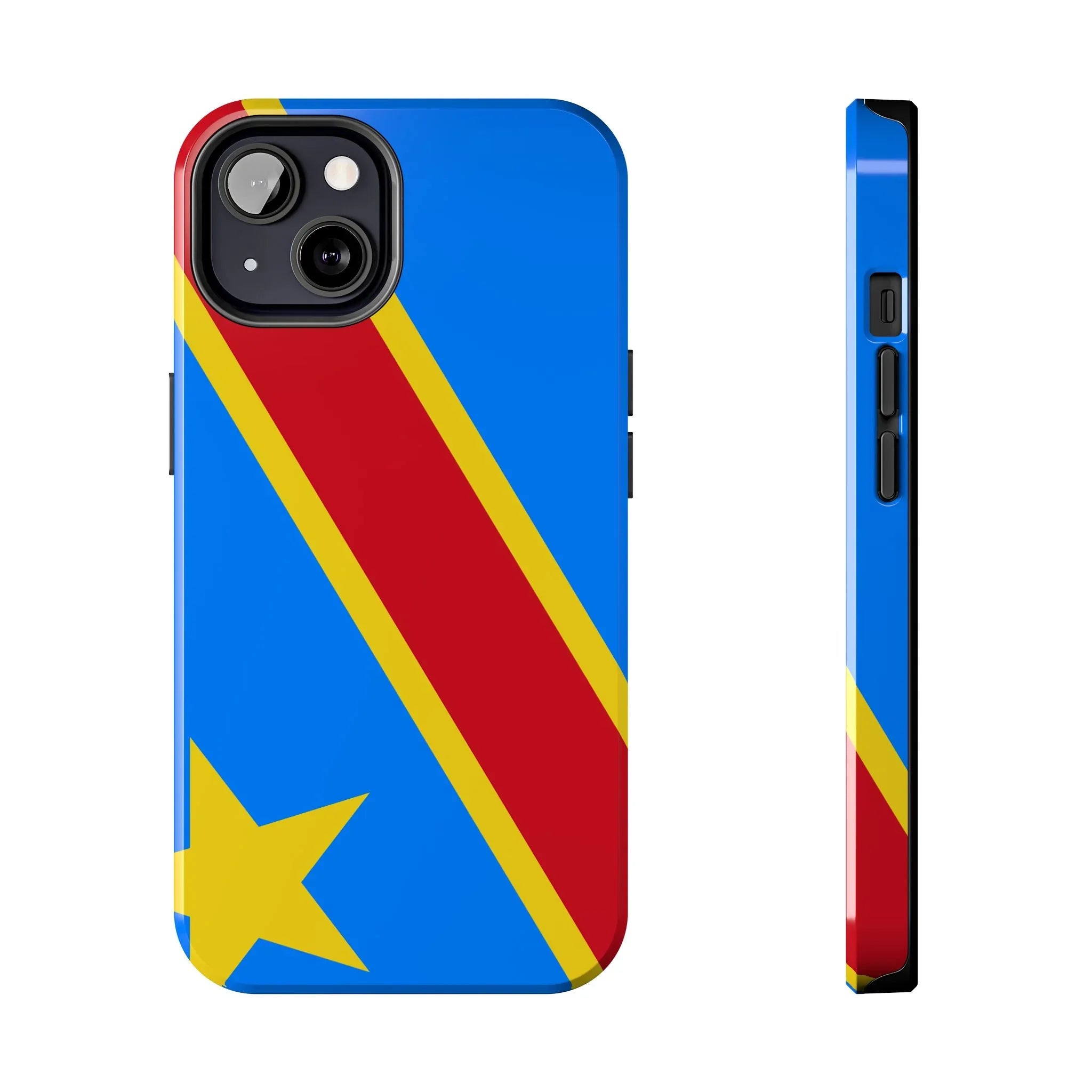 Democratic Republic of Congo Flag Tough Phone Case — Durable Protective Cover - DiwaKi