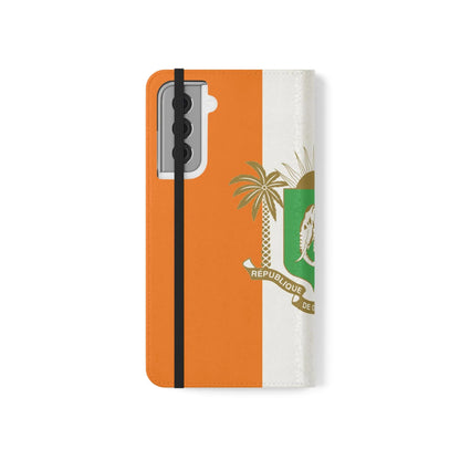 Ivory Coast Flag Flip Phone Case — Côte d&