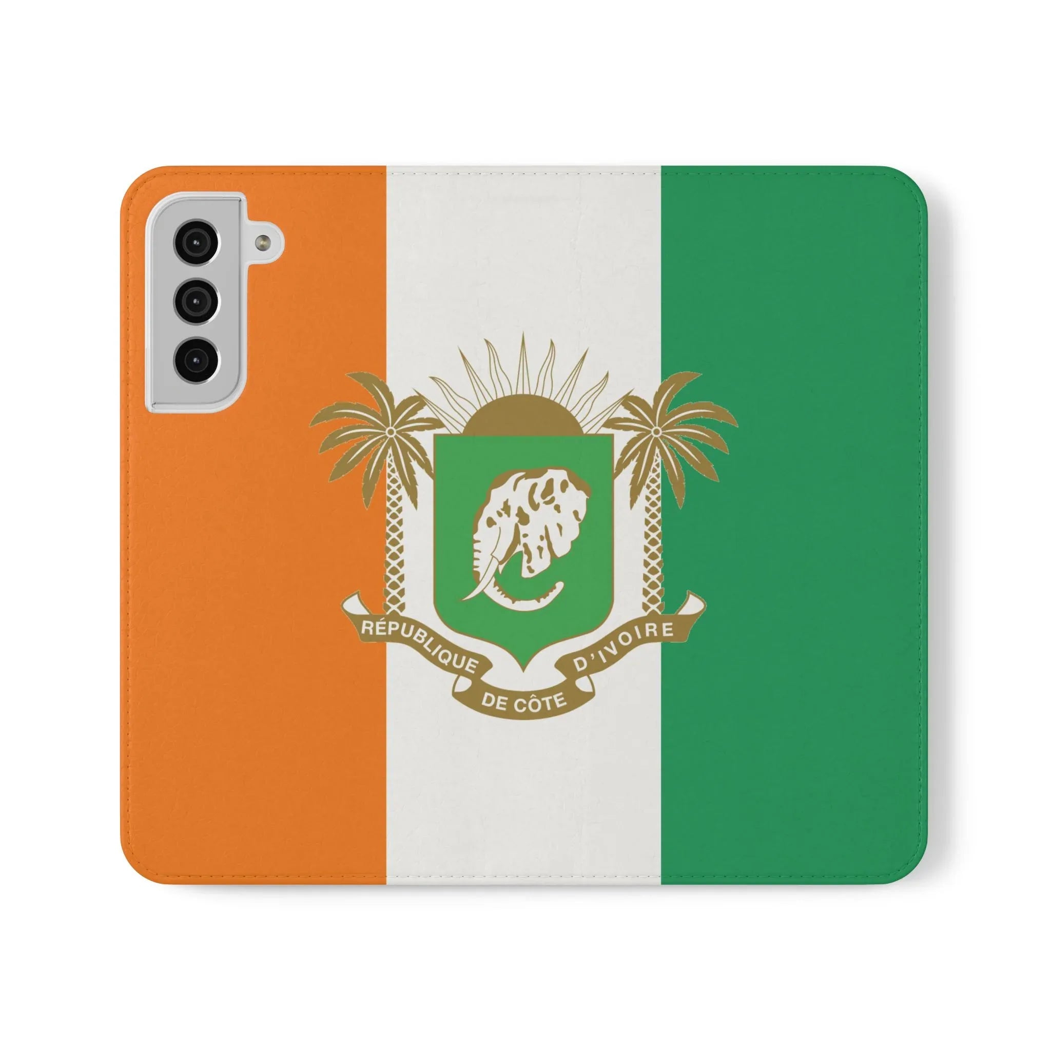 Ivory Coast Flag Flip Phone Case — Côte d&