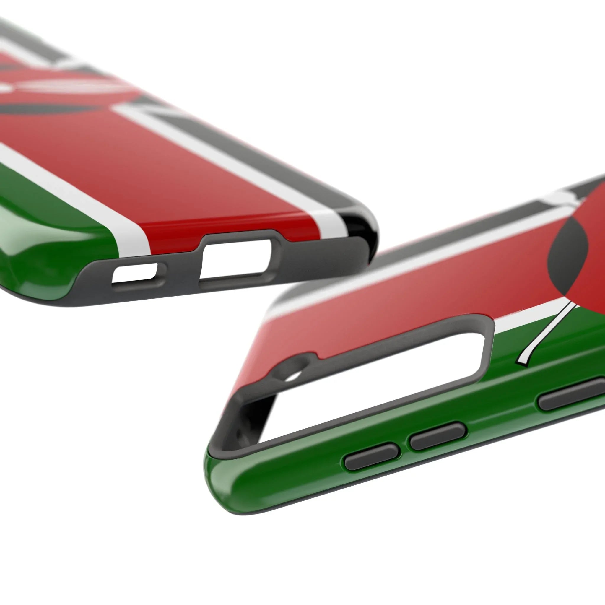 Kenya Flag Tough Phone Case — Protective Tribal Shield Design - DiwaKi