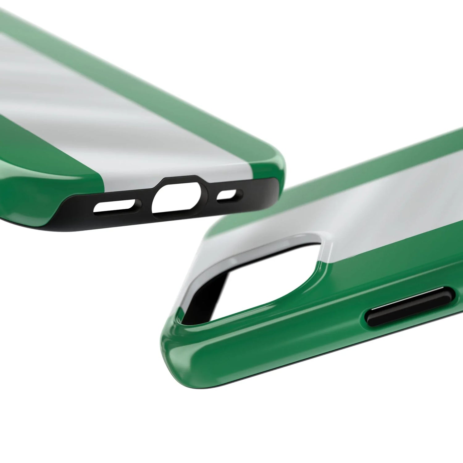 Tough Phone Case — Nigerian flag Rugged Protective Cover - DiwaKi