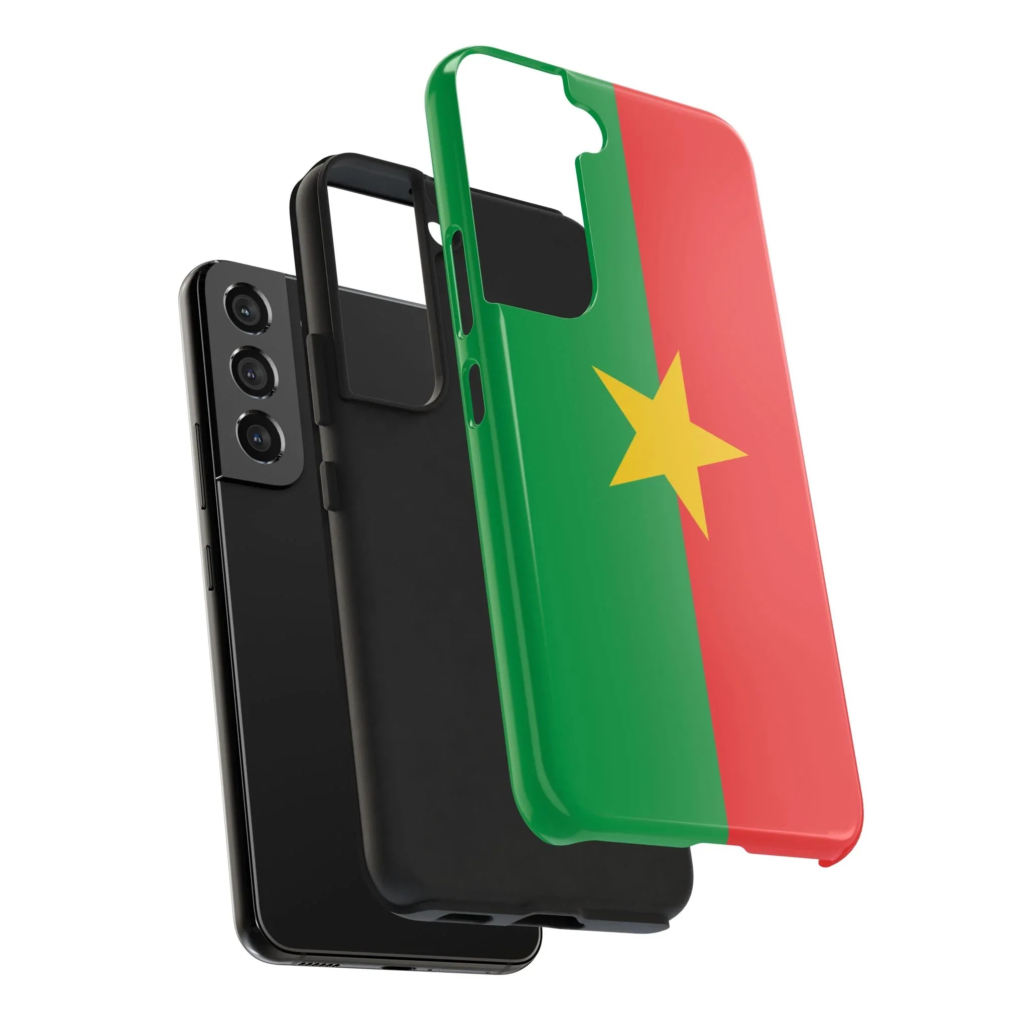Burkina Faso Flag Tough Phone Case – Durable Protective Cover - DiwaKi